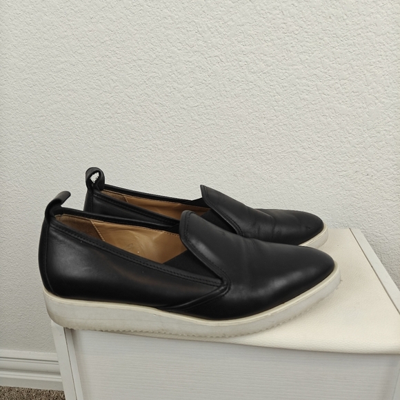 Everlane Mens Street Loafer Shoes Black Pointed Toe Low Top Slip Ons 8.5 - Picture 3 of 12